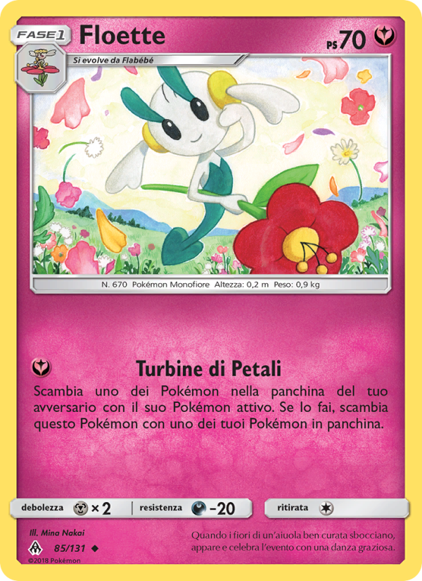 Floette 085/146 — Grauen Der Lichtfinsternis (Italian Pokémon TCG card)