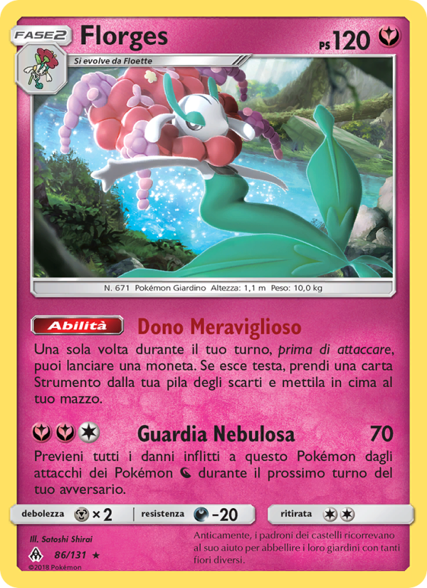 Florges 086/146 — Grauen Der Lichtfinsternis (Italian Pokémon TCG card)