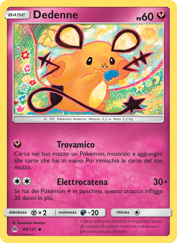 Dedenne 088/146 — Grauen Der Lichtfinsternis (Italian Pokémon TCG card)