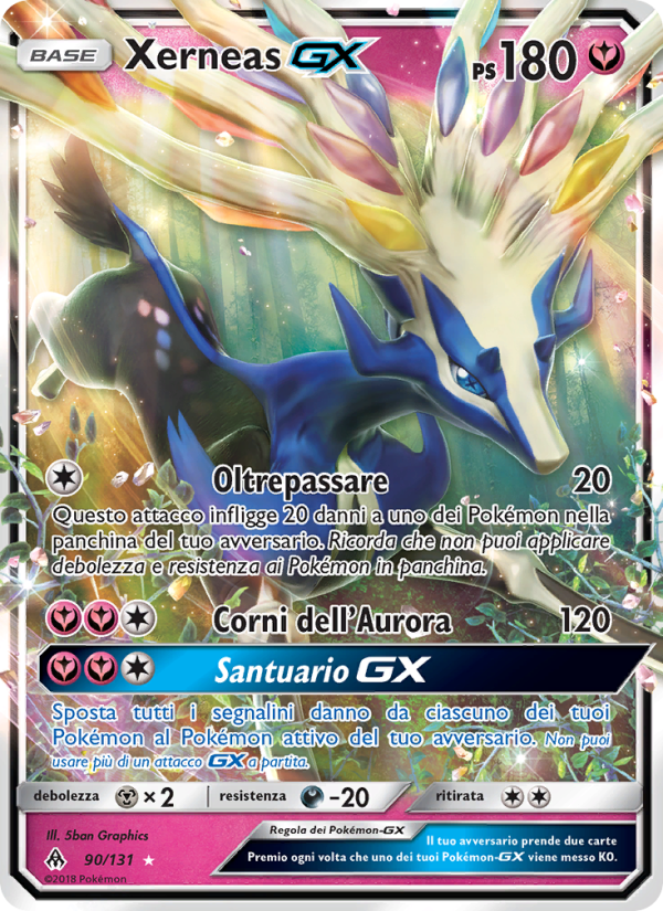 Xerneas GX 090/146 — Grauen Der Lichtfinsternis (Italian Pokémon TCG card)