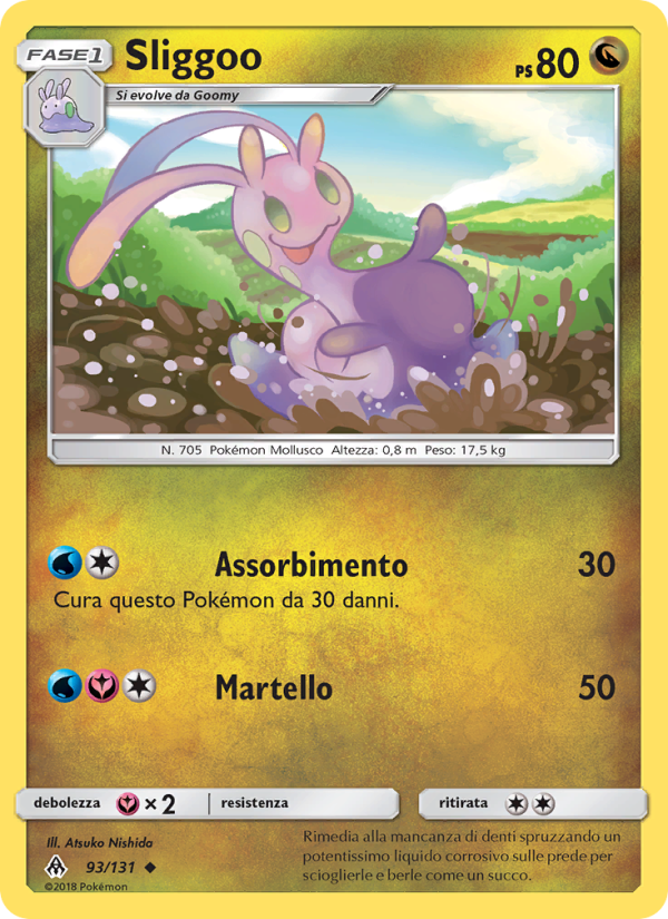 Sliggoo 093/146 — Grauen Der Lichtfinsternis (Italian Pokémon TCG card)
