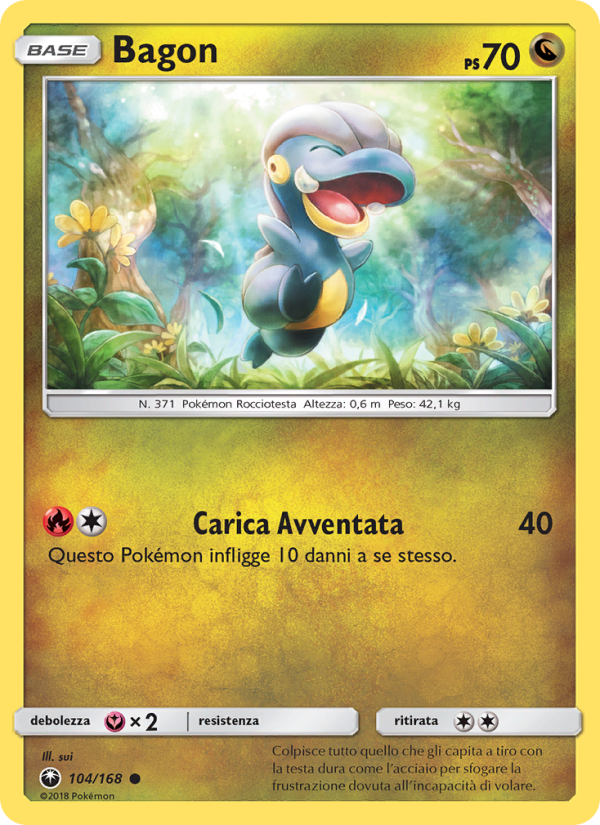 Bagon 104/183 — Celestial Storm (Italian Pokémon TCG card)
