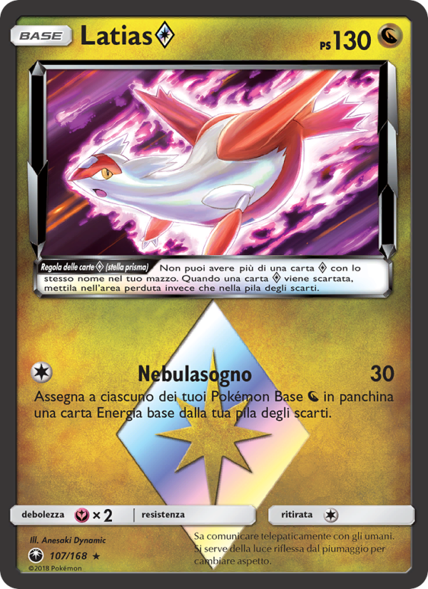 Latias ◇ 107/183 — Celestial Storm (Italian Pokémon TCG card)