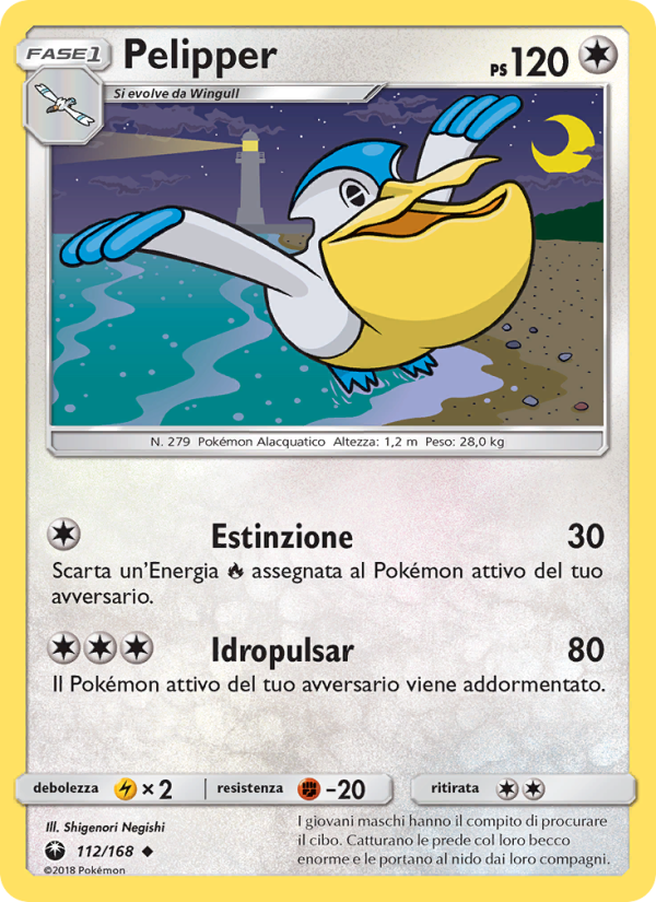 Pelipper 112/183 — Celestial Storm (Italian Pokémon TCG card)