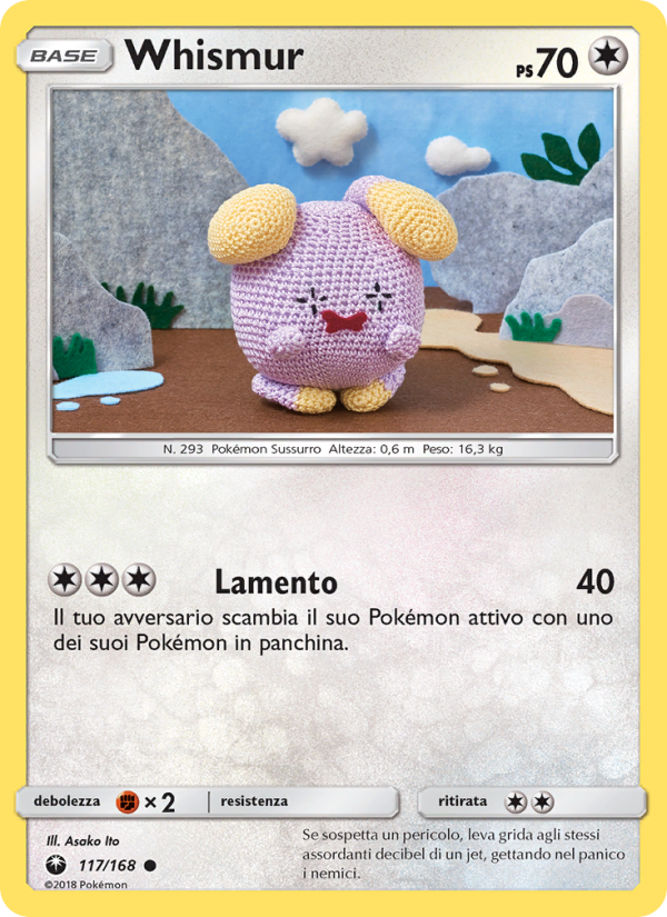 Whismur 117/183 — Celestial Storm (Italian Pokémon TCG card)