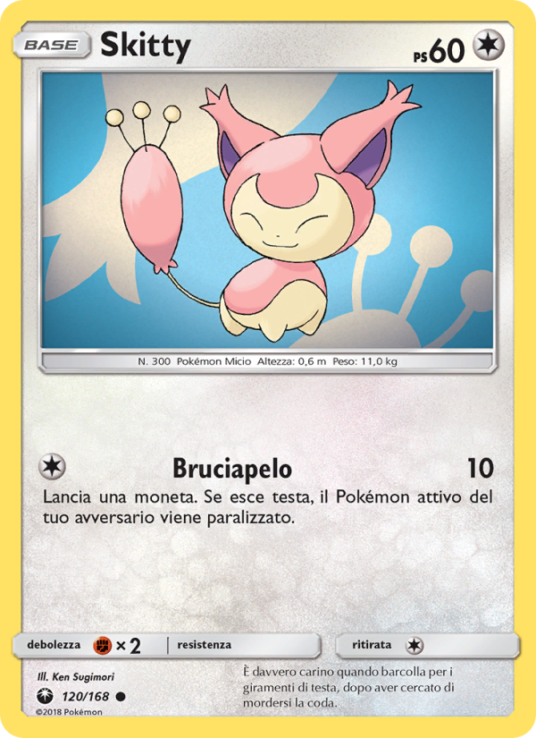 Skitty 120/183 — Celestial Storm (Italian Pokémon TCG card)