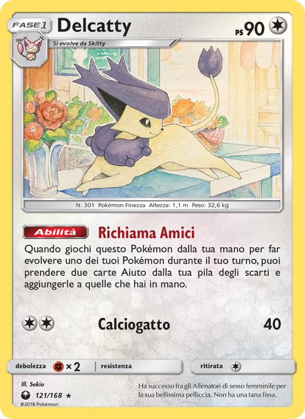 Delcatty 121/183 — Celestial Storm (Italian Pokémon TCG card)