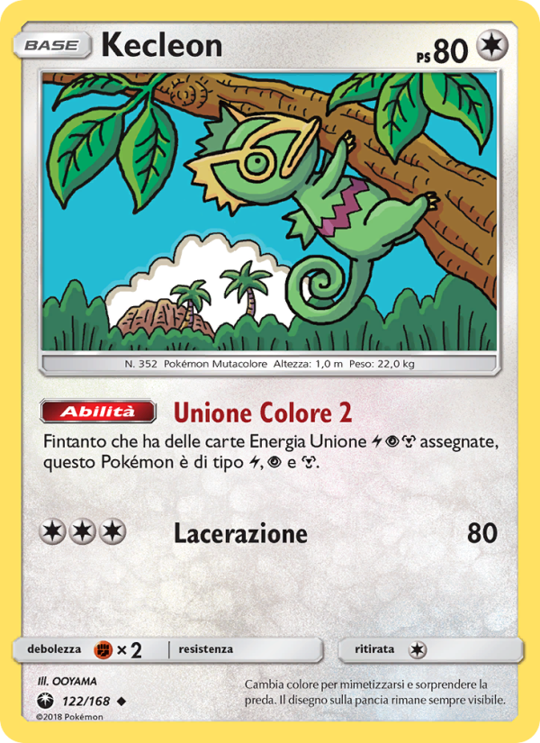 Kecleon 122/183 — Celestial Storm (Italian Pokémon TCG card)