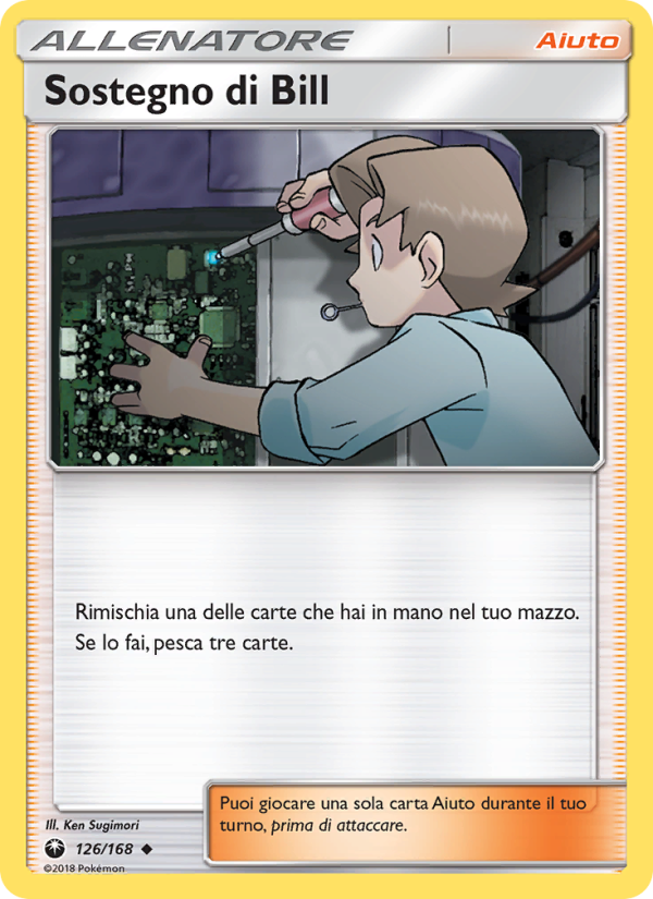 Sostegno di Bill 126/183 — Celestial Storm (Italian Pokémon TCG card)