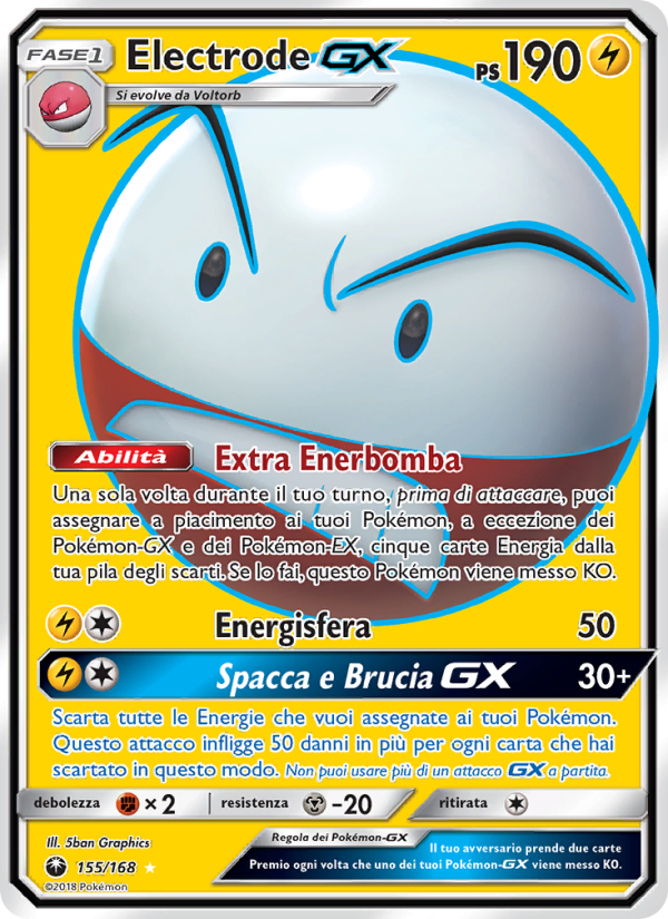 Electrode GX 155/183 — Celestial Storm (Italian Pokémon TCG card)