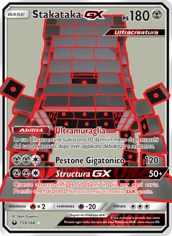 Stakataka GX 159/183 — Celestial Storm (Italian Pokémon TCG card)