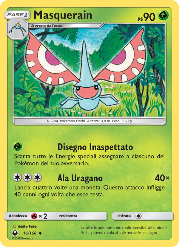 Masquerain 016/183 — Celestial Storm (Italian Pokémon TCG card)