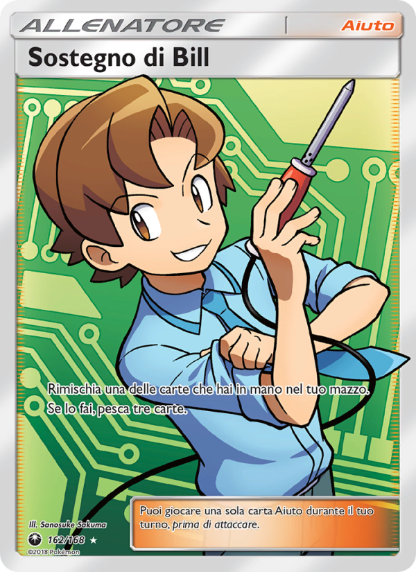 Sostegno di Bill 162/183 — Celestial Storm (Italian Pokémon TCG card)