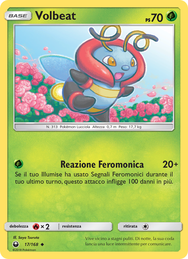 Volbeat 017/183 — Celestial Storm (Italian Pokémon TCG card)