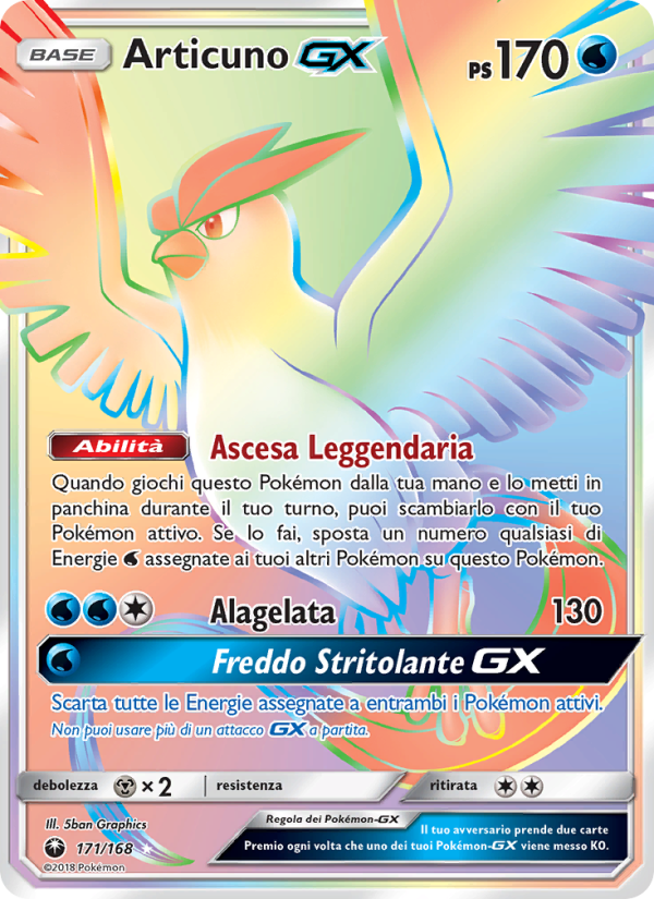 Articuno GX 171/183 — Celestial Storm (Italian Pokémon TCG card)