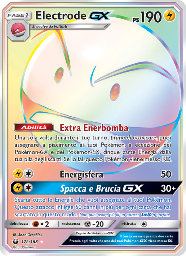 Electrode GX 172/183 — Celestial Storm (Italian Pokémon TCG card)