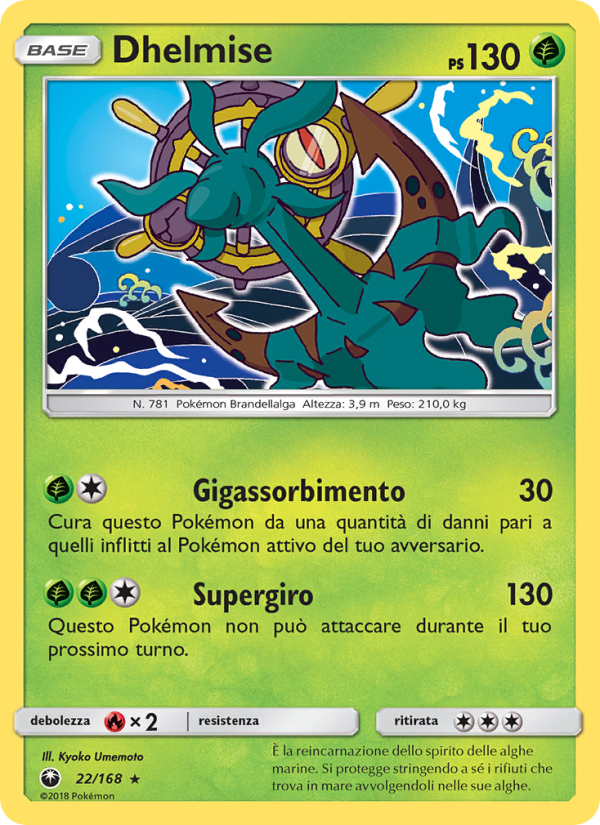 Dhelmise 022/183 — Celestial Storm (Italian Pokémon TCG card)