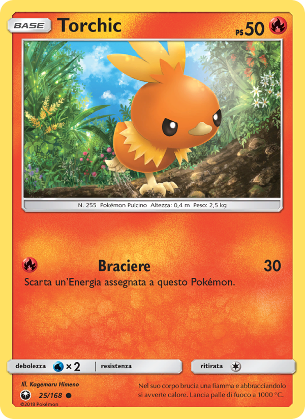 Torchic 025/183 — Celestial Storm (Italian Pokémon TCG card)