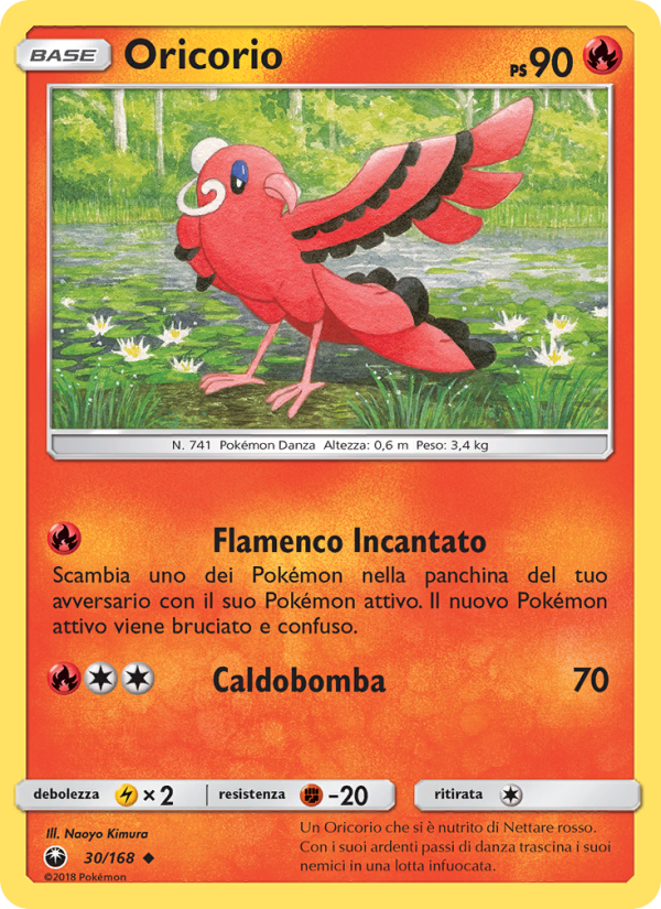 Oricorio 030/183 — Celestial Storm (Italian Pokémon TCG card)