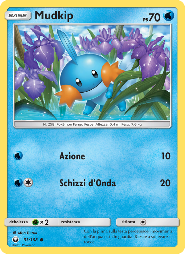 Mudkip 033/183 — Celestial Storm (Italian Pokémon TCG card)