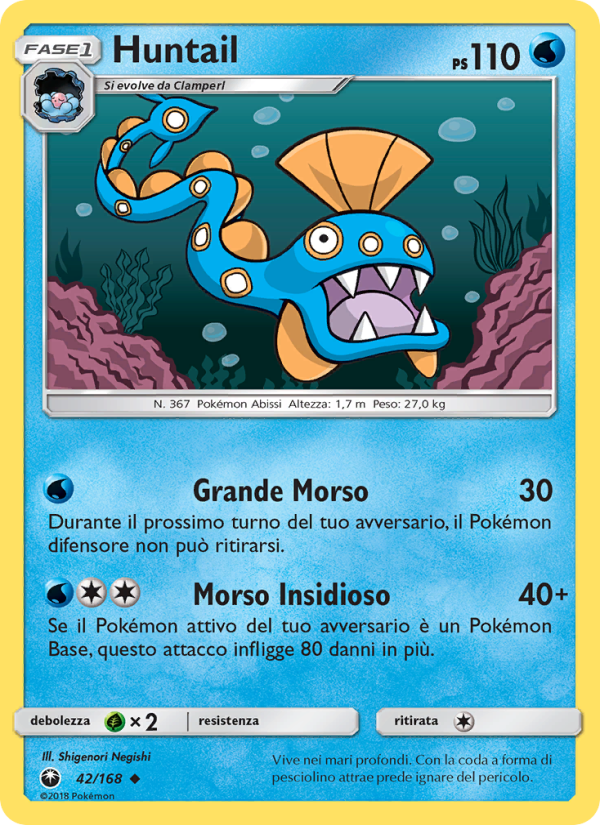 Huntail 042/183 — Celestial Storm (Italian Pokémon TCG card)