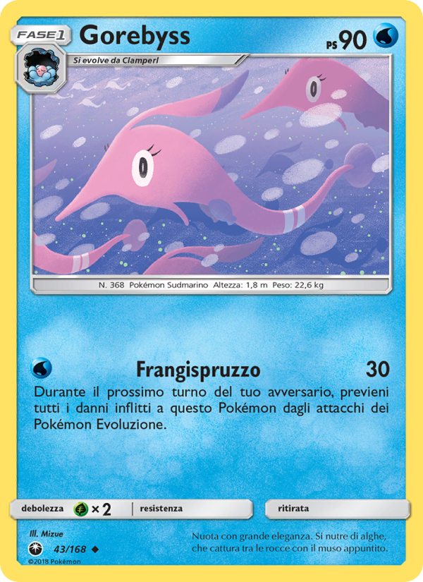 Gorebyss 043/183 — Celestial Storm (Italian Pokémon TCG card)