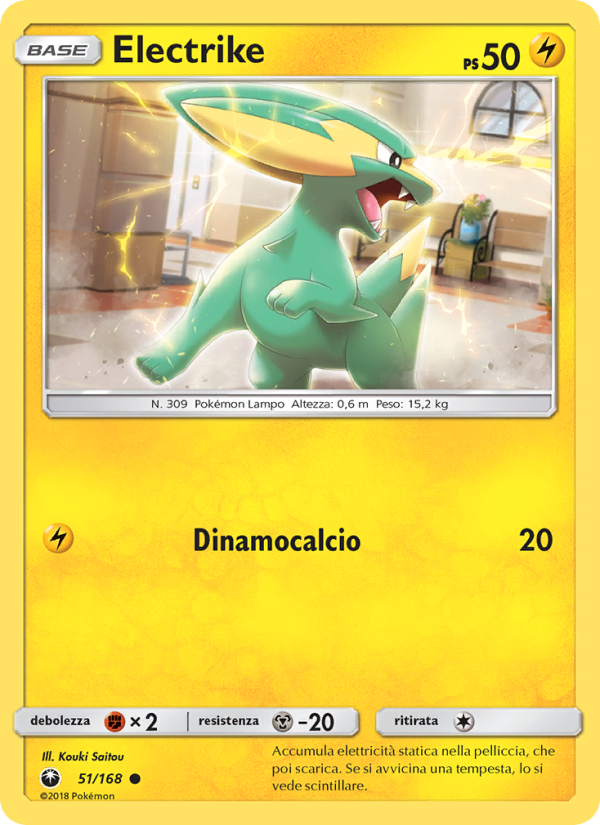 Electrike 051/183 — Celestial Storm (Italian Pokémon TCG card)