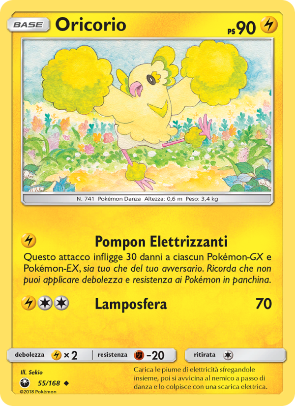 Oricorio 055/183 — Celestial Storm (Italian Pokémon TCG card)