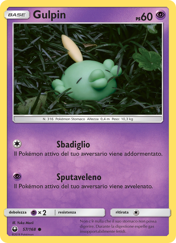 Gulpin 057/183 — Celestial Storm (Italian Pokémon TCG card)