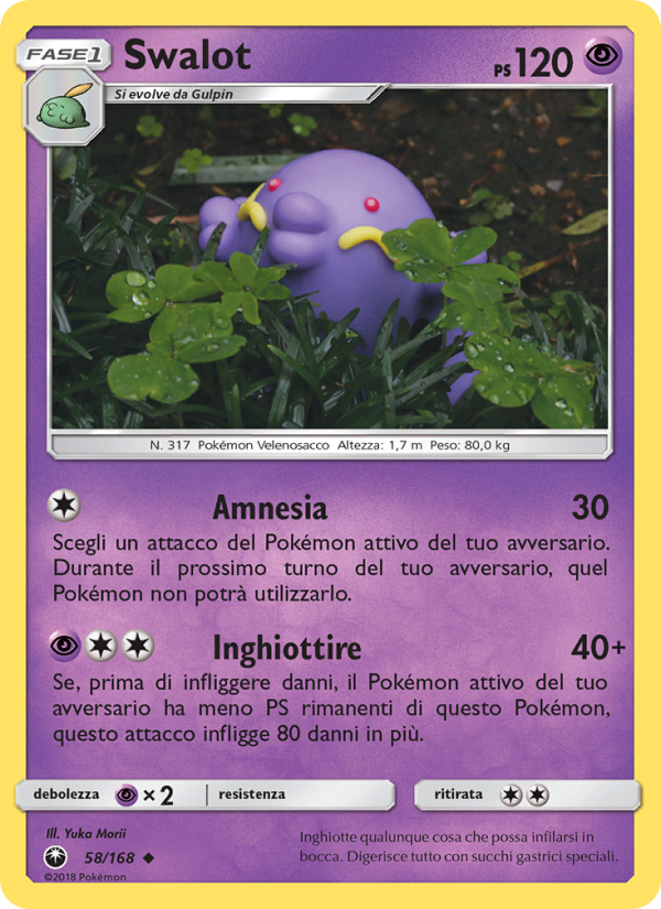 Swalot 058/183 — Celestial Storm (Italian Pokémon TCG card)