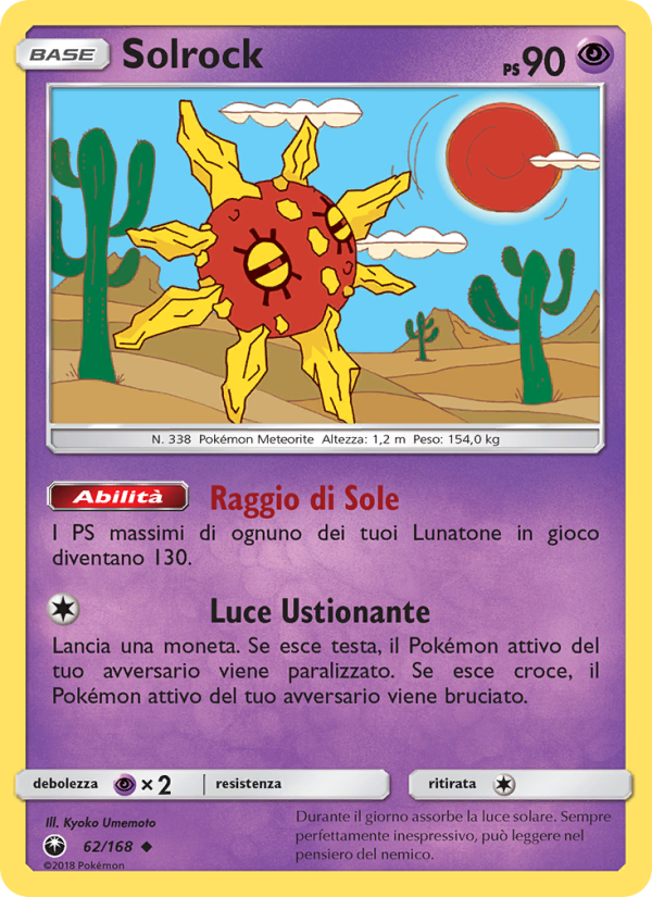 Solrock 062/183 — Celestial Storm (Italian Pokémon TCG card)