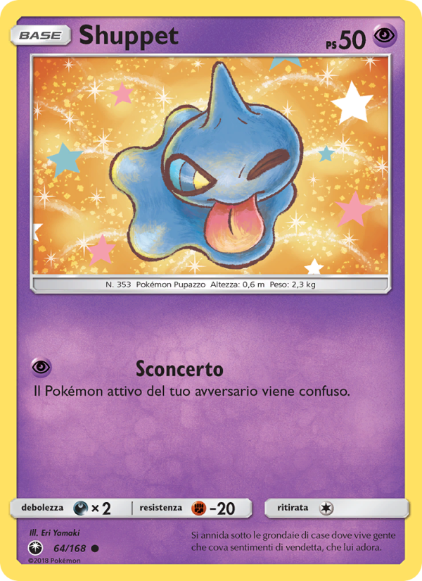 Shuppet 064/183 — Celestial Storm (Italian Pokémon TCG card)