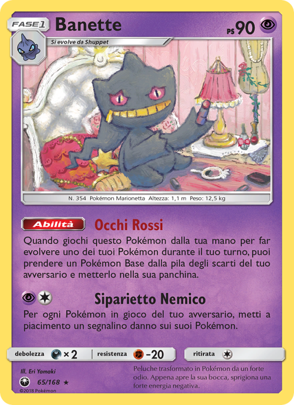 Banette 065/183 — Celestial Storm (Italian Pokémon TCG card)