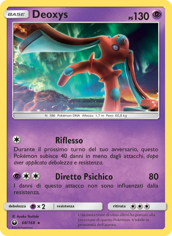 Deoxys 068/183 — Celestial Storm (Italian Pokémon TCG card)