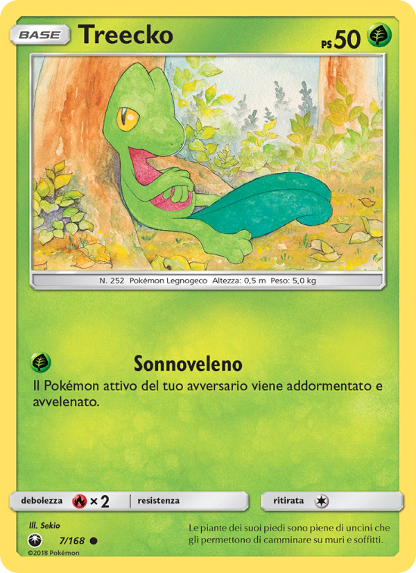 Treecko 007/183 — Celestial Storm (Italian Pokémon TCG card)