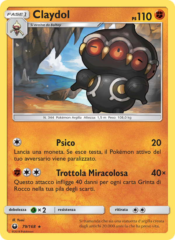 Claydol 079/183 — Celestial Storm (Italian Pokémon TCG card)