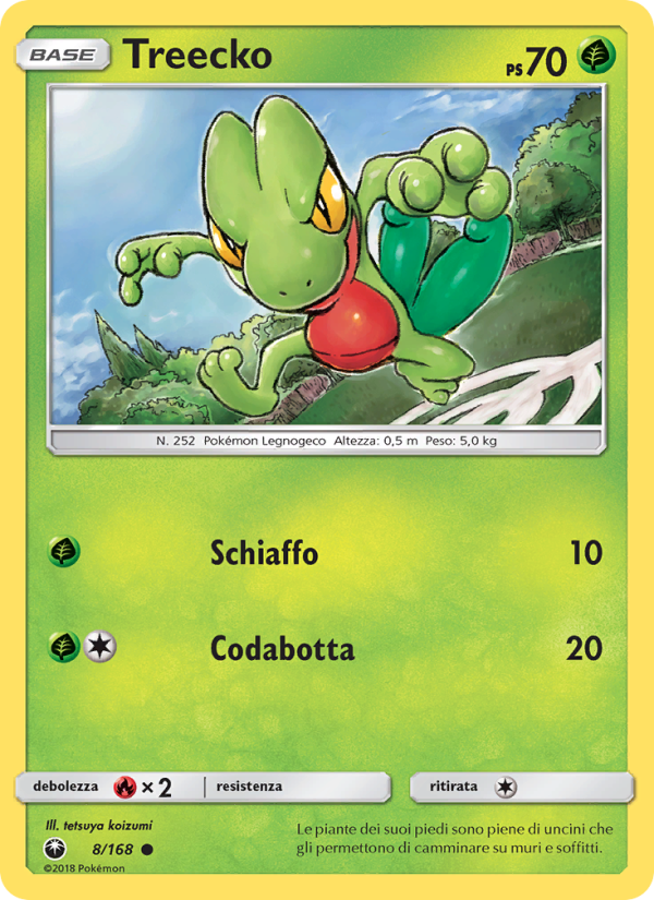 Treecko 008/183 — Celestial Storm (Italian Pokémon TCG card)