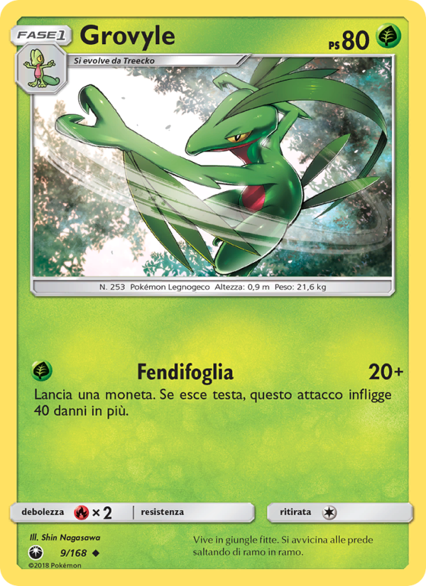 Grovyle 009/183 — Celestial Storm (Italian Pokémon TCG card)