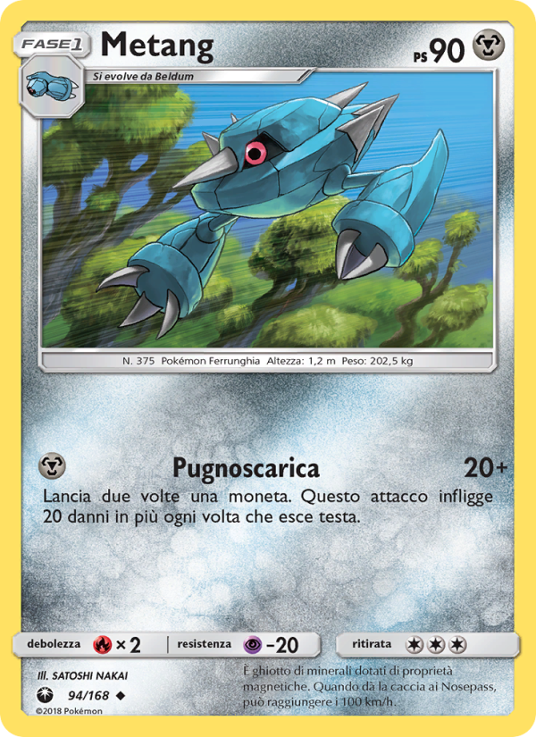 Metang 094/183 — Celestial Storm (Italian Pokémon TCG card)