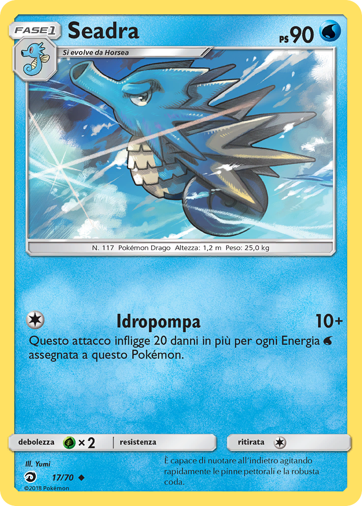 Seadra 017/78 — Dragon Majesty (Italian Pokémon TCG card)