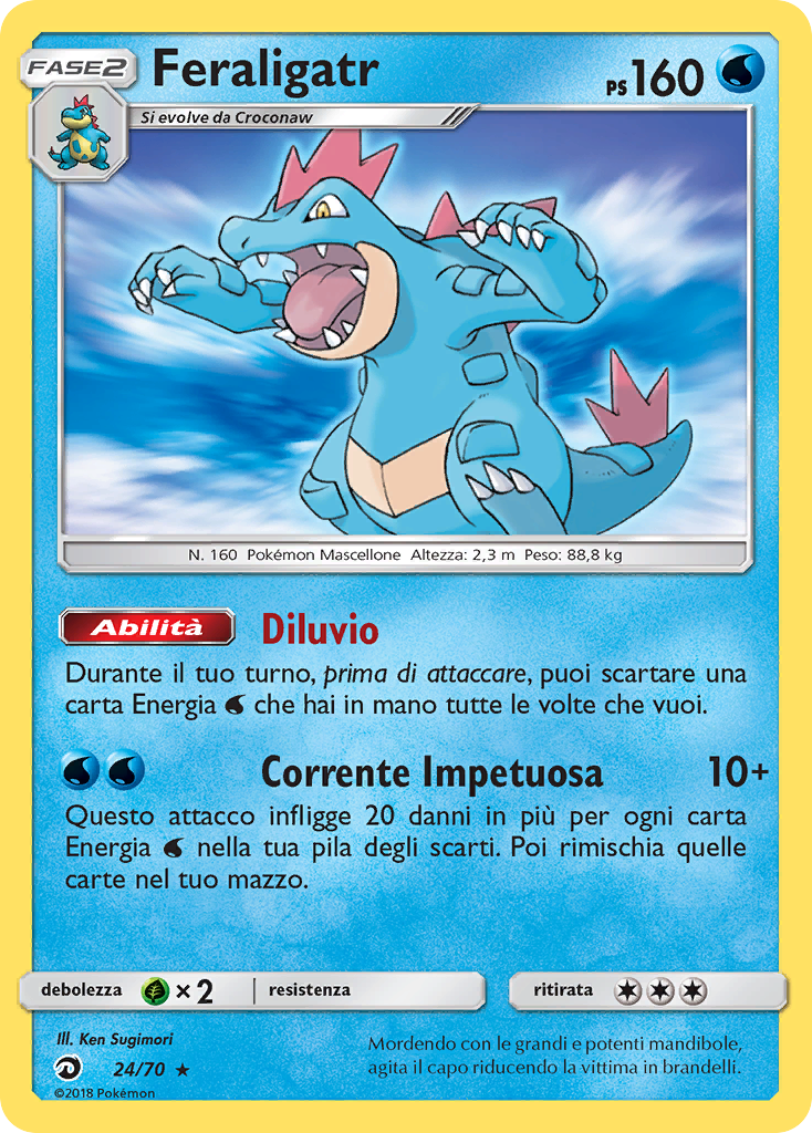 Feraligatr 024/78 — Dragon Majesty (Italian Pokémon TCG card)
