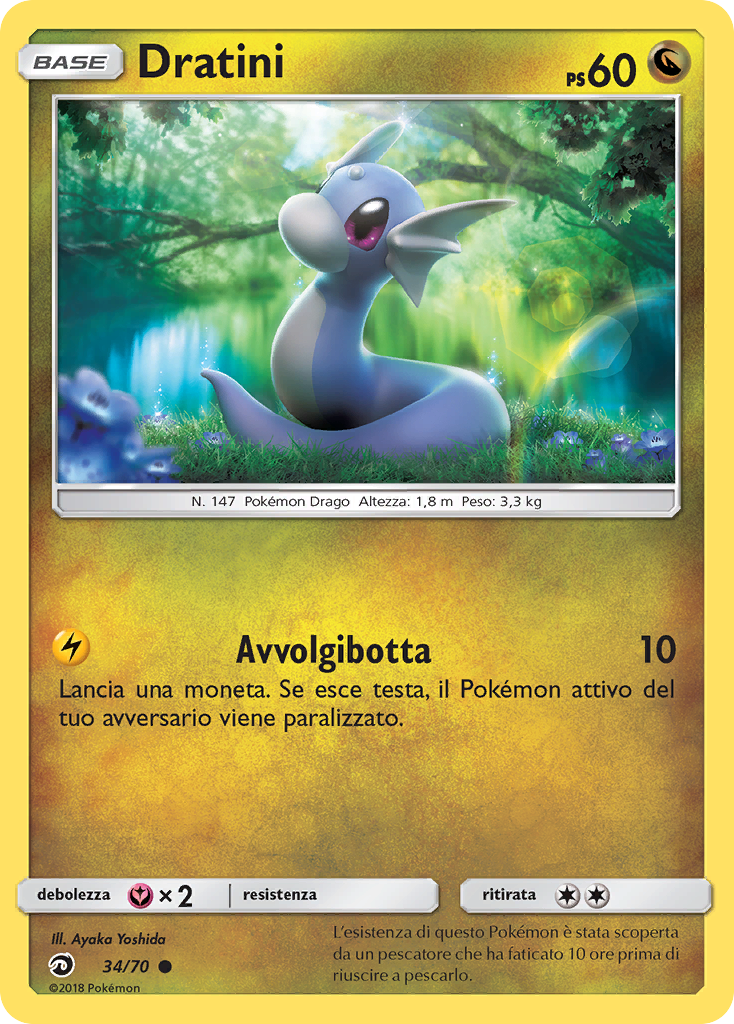 Dratini 034/78 — Dragon Majesty (Italian Pokémon TCG card)