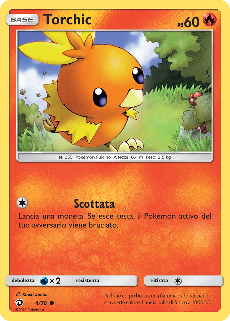 Torchic 004/78 — Dragon Majesty (Italian Pokémon TCG card)