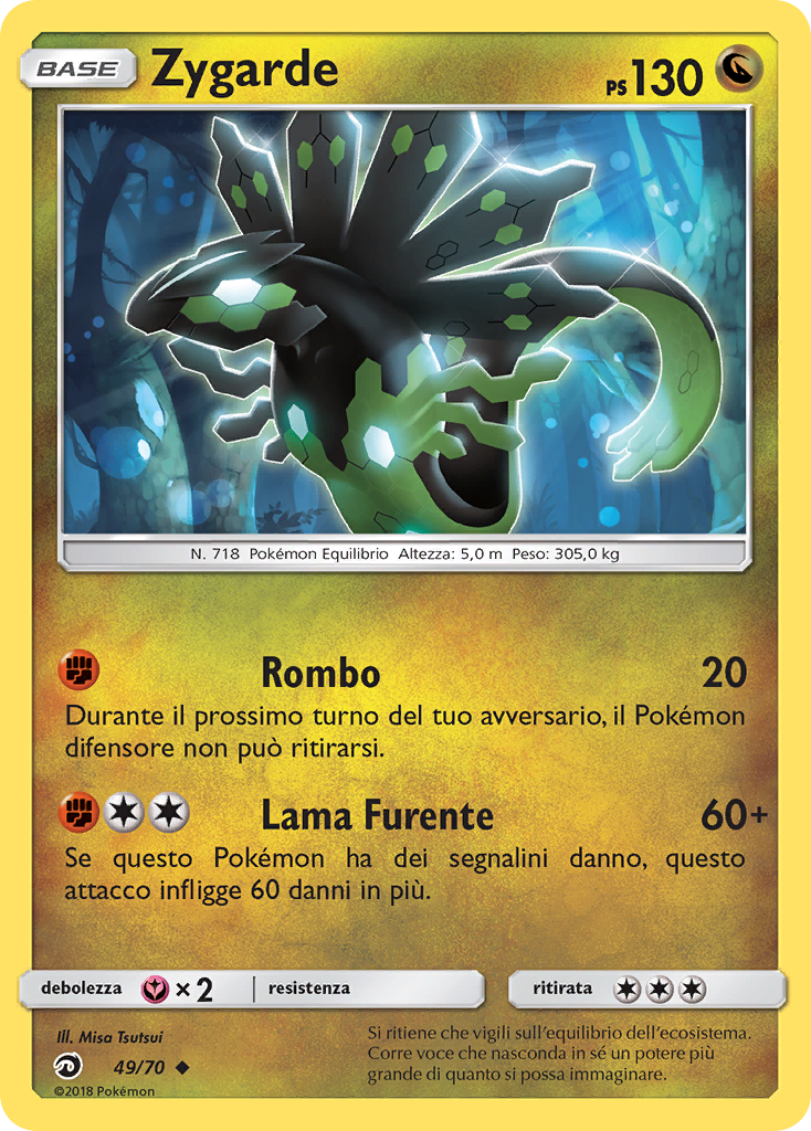 Zygarde 049/78 — Dragon Majesty (Italian Pokémon TCG card)