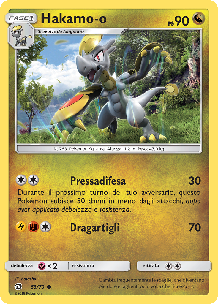 Hakamo-o 053/78 — Dragon Majesty (Italian Pokémon TCG card)
