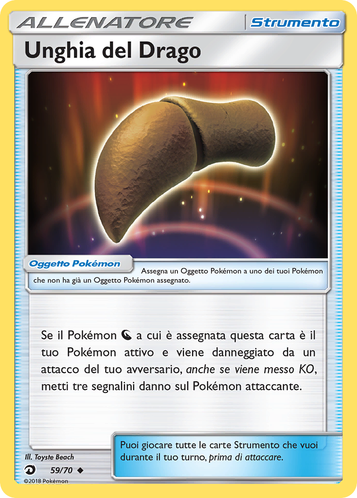 Unghia del Drago 059/78 — Dragon Majesty (Italian Pokémon TCG card)