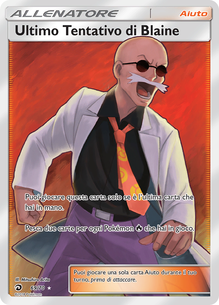 Ultimo Tentativo di Blaine 069/78 — Dragon Majesty (Italian Pokémon TCG card)