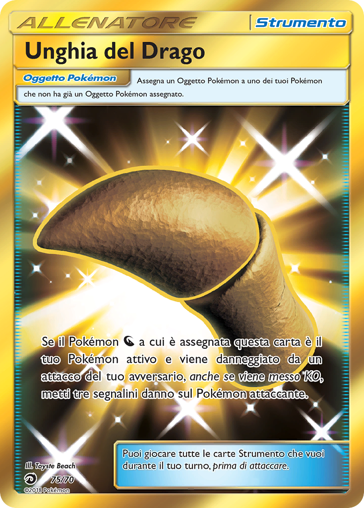 Unghia del Drago 075/78 — Dragon Majesty (Italian Pokémon TCG card)
