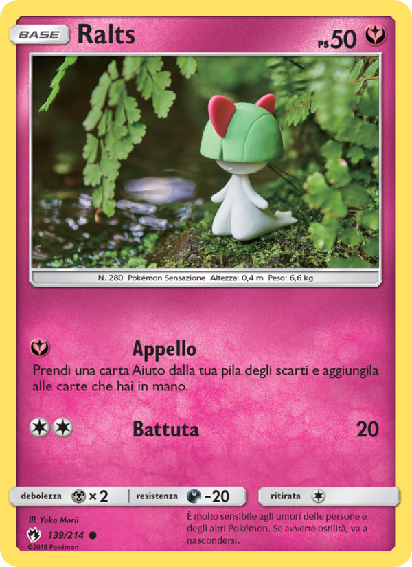 Ralts 139/236 — Lost Thunder (Italian Pokémon TCG card)