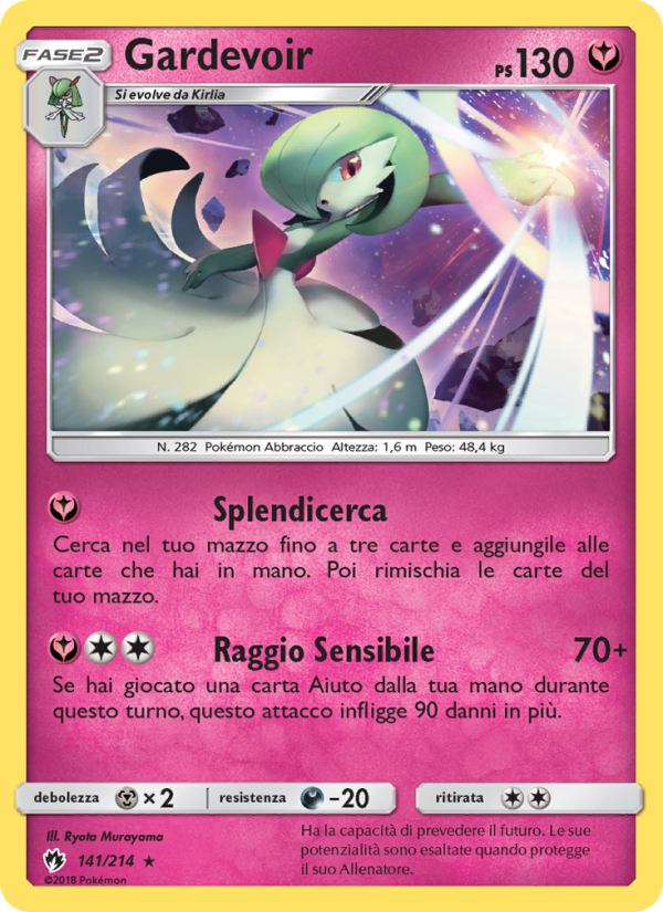 Gardevoir 141/236 — Lost Thunder (Italian Pokémon TCG card)
